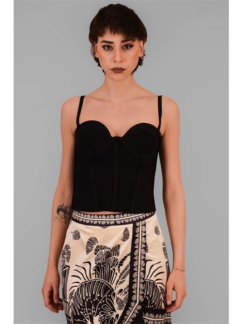 Bustier in guaina elastica twins fantasy | T4555BLACK